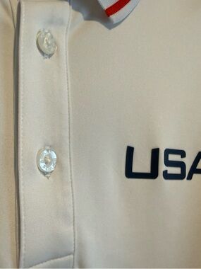 J.Lindeberg USA White Golf Polo